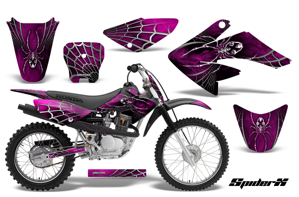 CRF 70-80-100 Graphics Kit SpiderX Pink